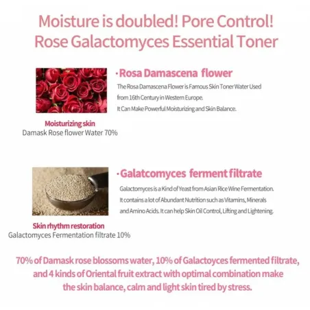 iUNIK Rose Galactomyces Essential Toner - esenciálny toner