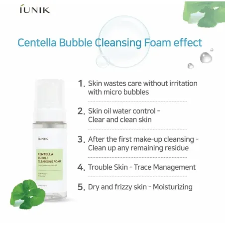 iUNIK Centella Bubble Cleansing Foam - bublinková čistiaca pena