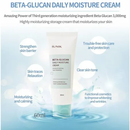 iUNIK Beta-Glucan Daily Moisture Cream - denný hydratačný krém