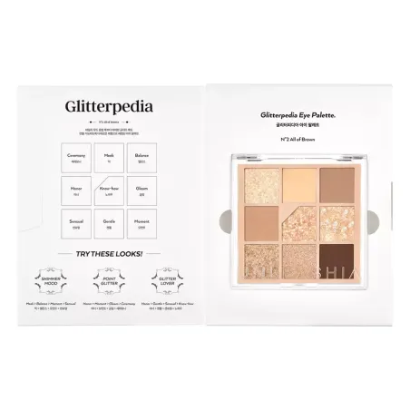 Unleashia - Glitterpedia Eye Palette - Paletka vegánskych očných tieňov - 6,6 g