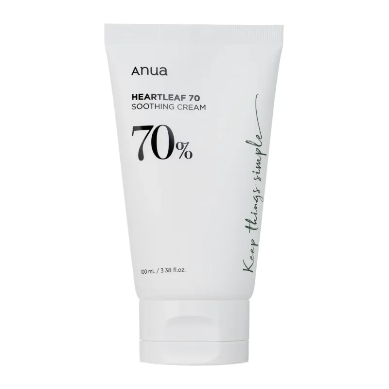 Anua - Heartleaf 70% Soothing Cream - Upokojujúci pleťový krém s hutíniou srdčitou - 100 ml