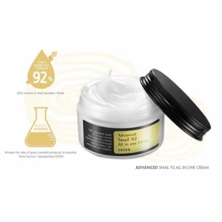 COSRX - Advanced Snail 92 All in One Cream - Multifunkčný krém s extraktom zo slimáka - 100g